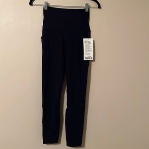 Lululemon Align Pant 25”*Pocket Navy Blue